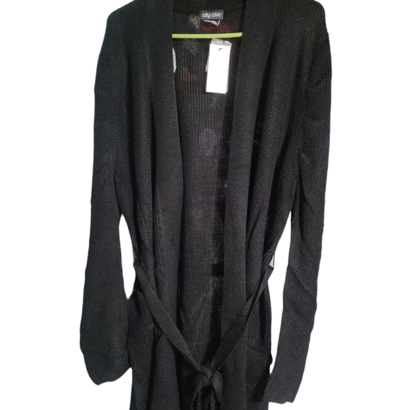 City Chic Sweaters - NEW City Chic black winter warmer cardigan